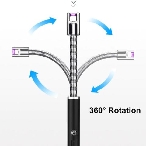 360 Rotation USB Rechargeable Lighter