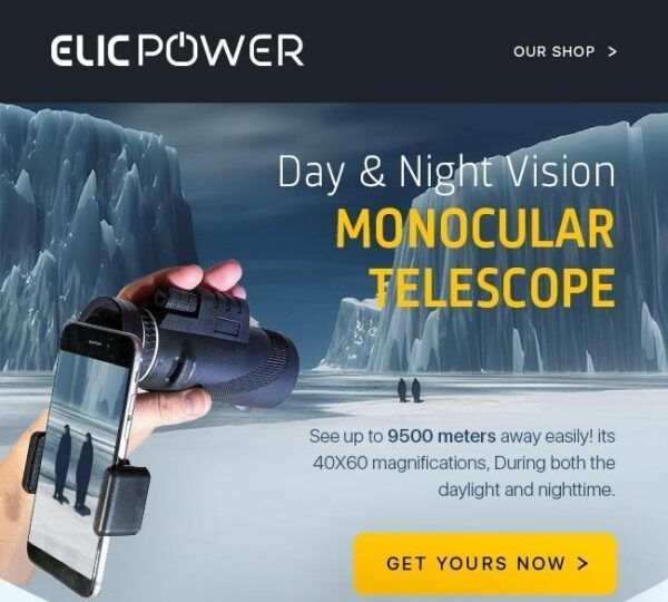 Day & Night Vision Monocular Telescope - Elicpower
