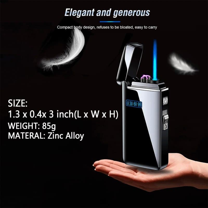 Windproof USB Electric & Gas Lighter